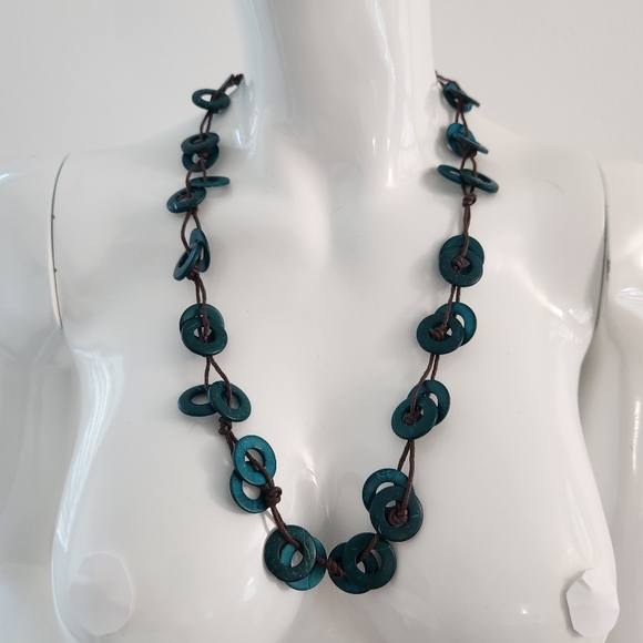 paparazzi Jewelry - Paparazzi Teal Loop Necklace & Earring Set